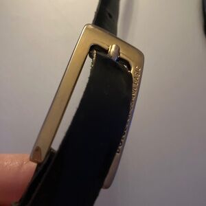 Dolce & Gabanna black patent leather belt size 90